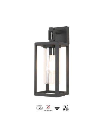 ALPS * APLIQUE 1L E27 IP65 NEGRO